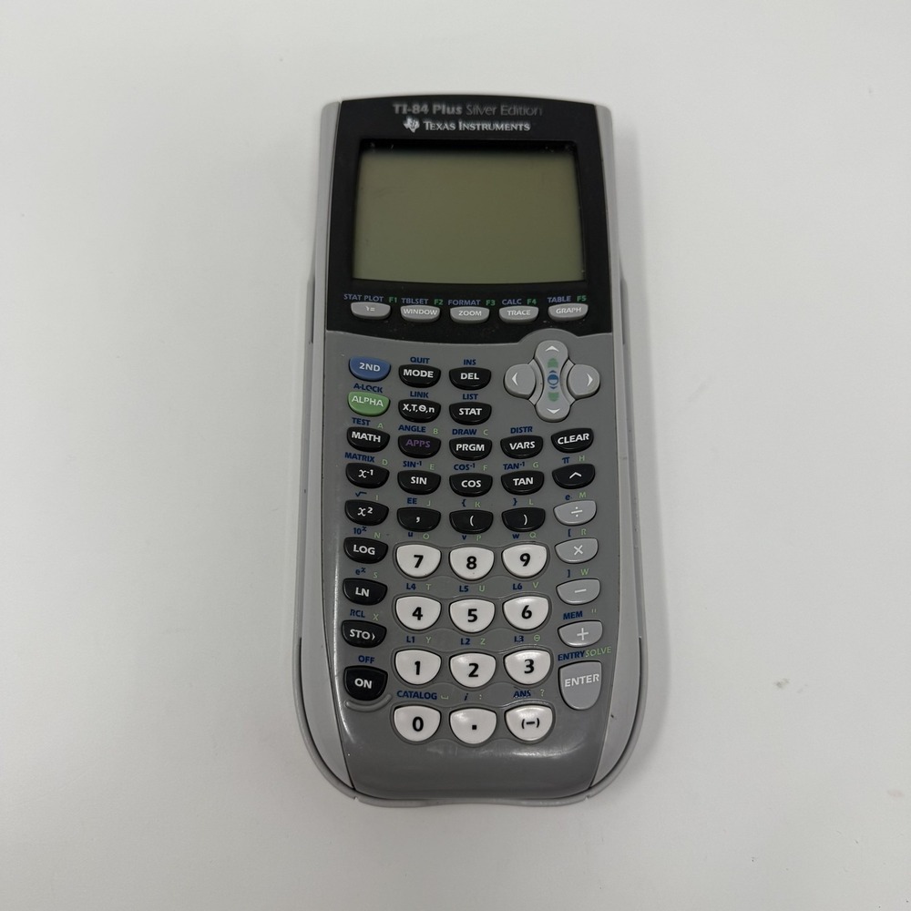 Texas Instruments TI-84 Plus Silver Edition Graphing Calculator Handheld LCD
